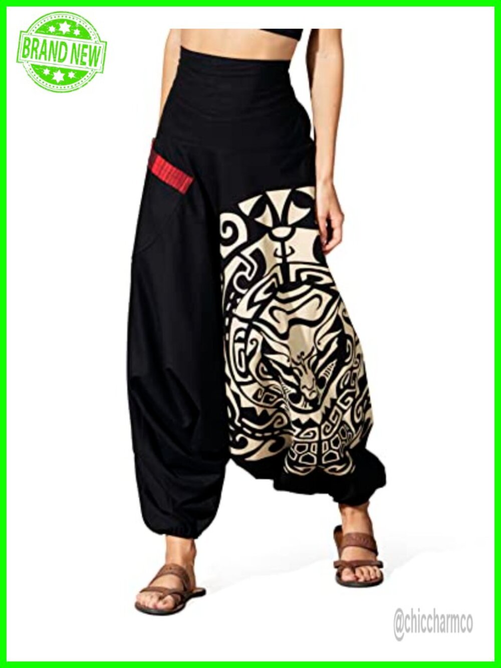 Cotton Boho Harem Pants Wide Leg Yoga Palazzo Summer Casual